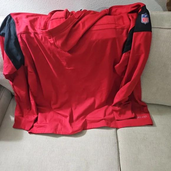 49ers Red Hoodie. Nike. NWT. High Quality Dri Fit Material. - Picture 2 of 9